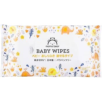 Amazon.co.jp: 【流せるおしりふき】Mama Bear (ママベアー